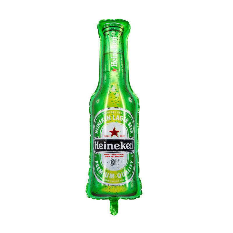 

Шар фольгированный пиво Heineken 98х34 см (Китай), Зелёный
