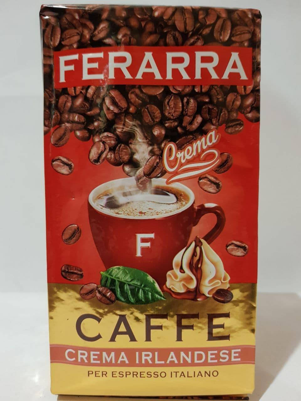 

Кофе ароматизированный молотый Ферарра Ирландский крем Ferarra Caffe Crema Irlandese 250г