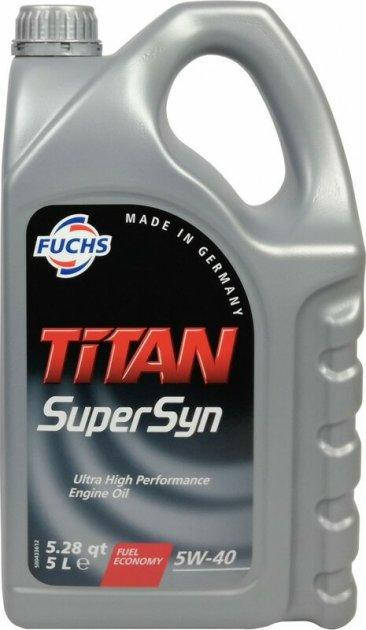 

Оригинальное моторное масло Fuchs Titan SuperSyn LongLife 5W-40 5л 601424991