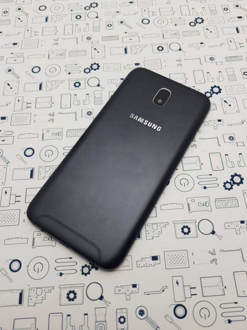 

Крышка Samsung J730F черная со стеклом камеры Сервисный оригинал с разборки, Черный