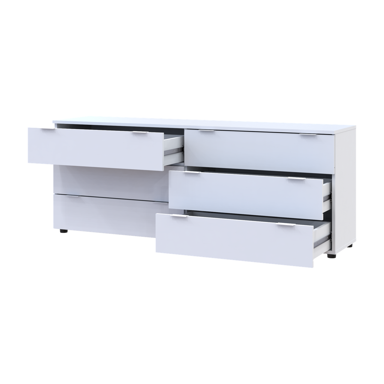 Комод Doros Рон 9 Білий 6 Шухлядок 160х38х62 (41516175) 3