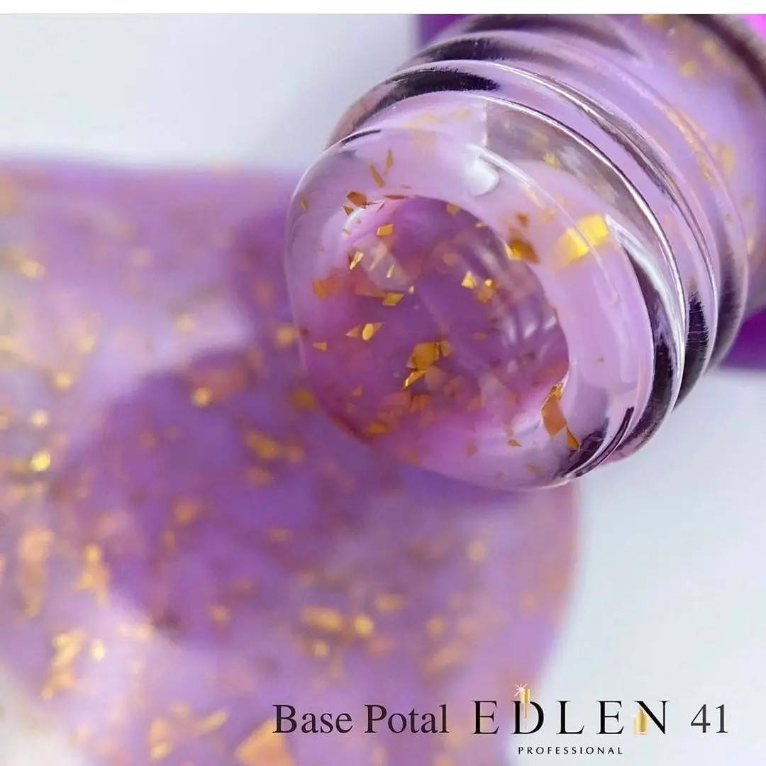 

БАЗА ЦВЕТНАЯ EDLEN PROFESSIONAL BASE POTAL 41, СИРЕНЕВЫЙ С ЗОЛОТЫМИ ХЛОПЬЯМИ ПОТАЛИ, 17 МЛ