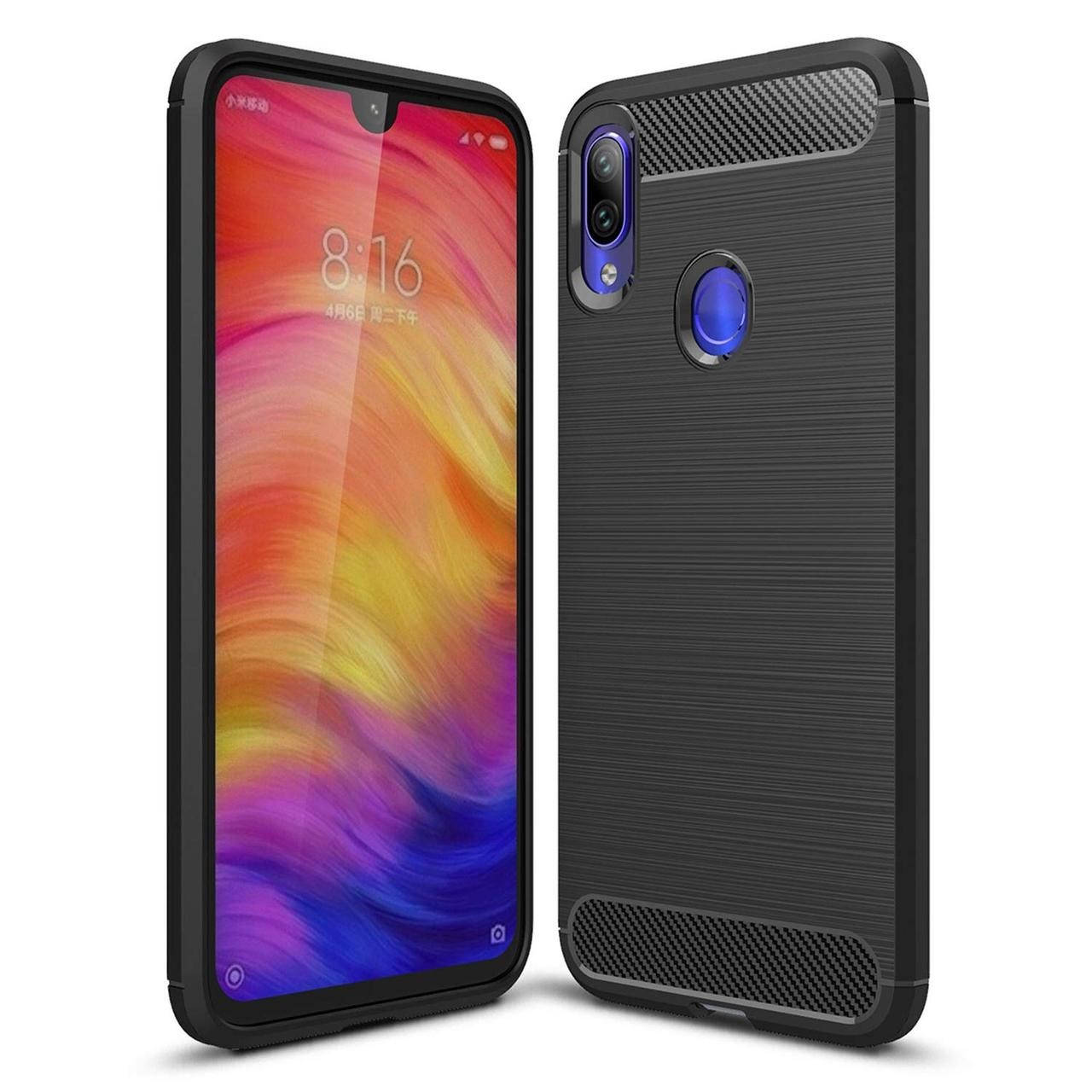 

Чехол Carbon для Samsung A30 2019 / A305F бампер Black, Черный
