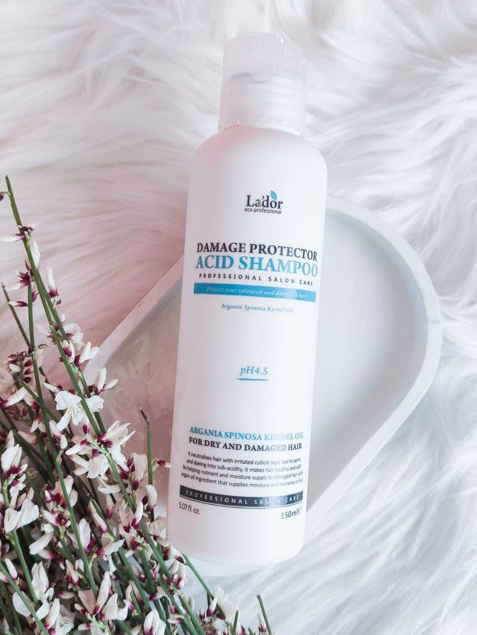 

Lador Шампунь бесщелочной La'dor Damage Protector Acid shampoo ph 4,5 для окрашенных и завитых волос 150 мл
