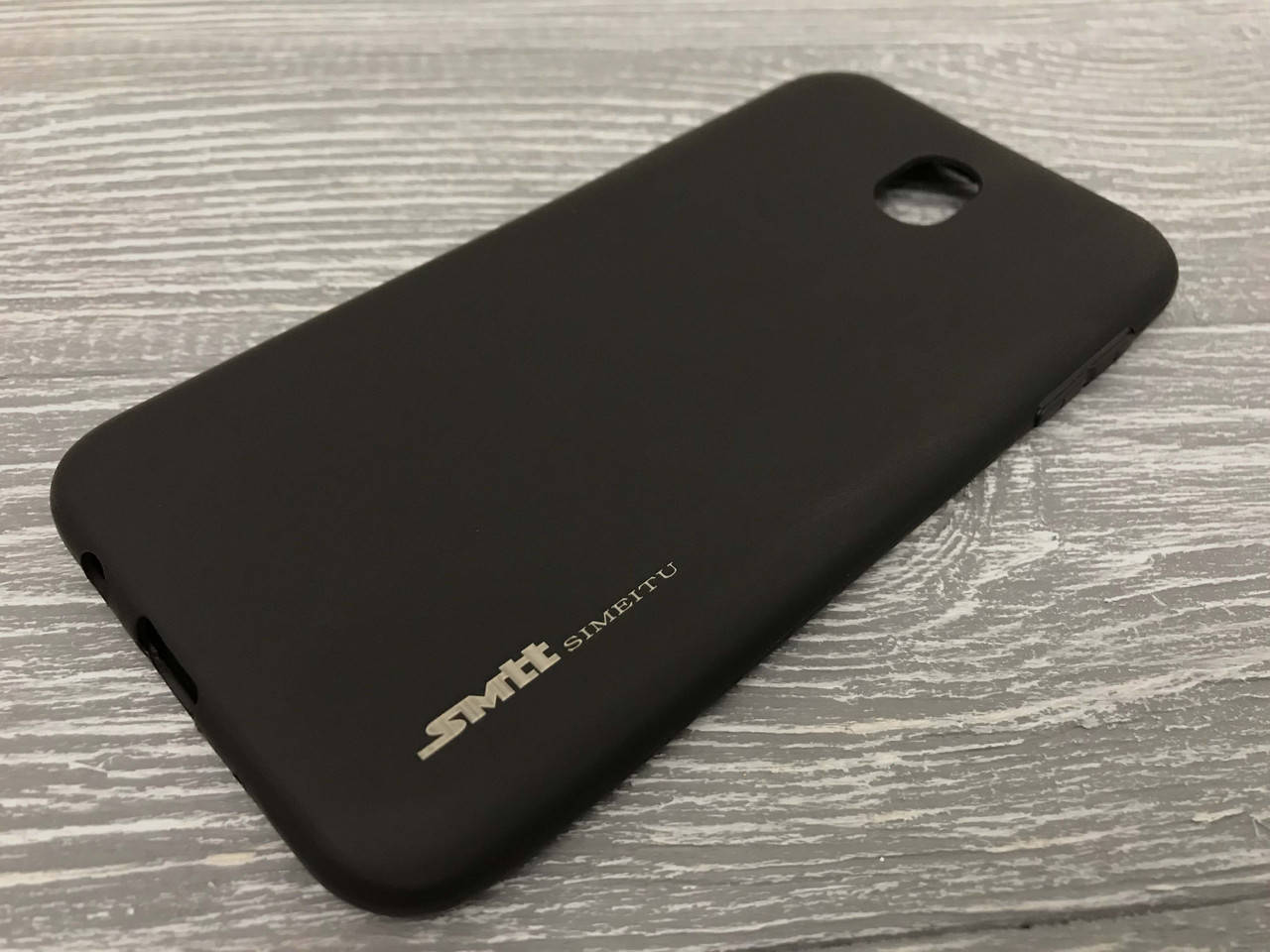 

TPU чехол Smitt накладка бампер для Samsung Galaxy J7 2017 J730 (4 цвета) черный