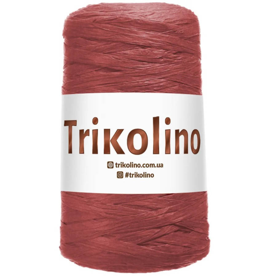 

Рафия Trikolino Naturale алый соломка для вязания шляп, сумок