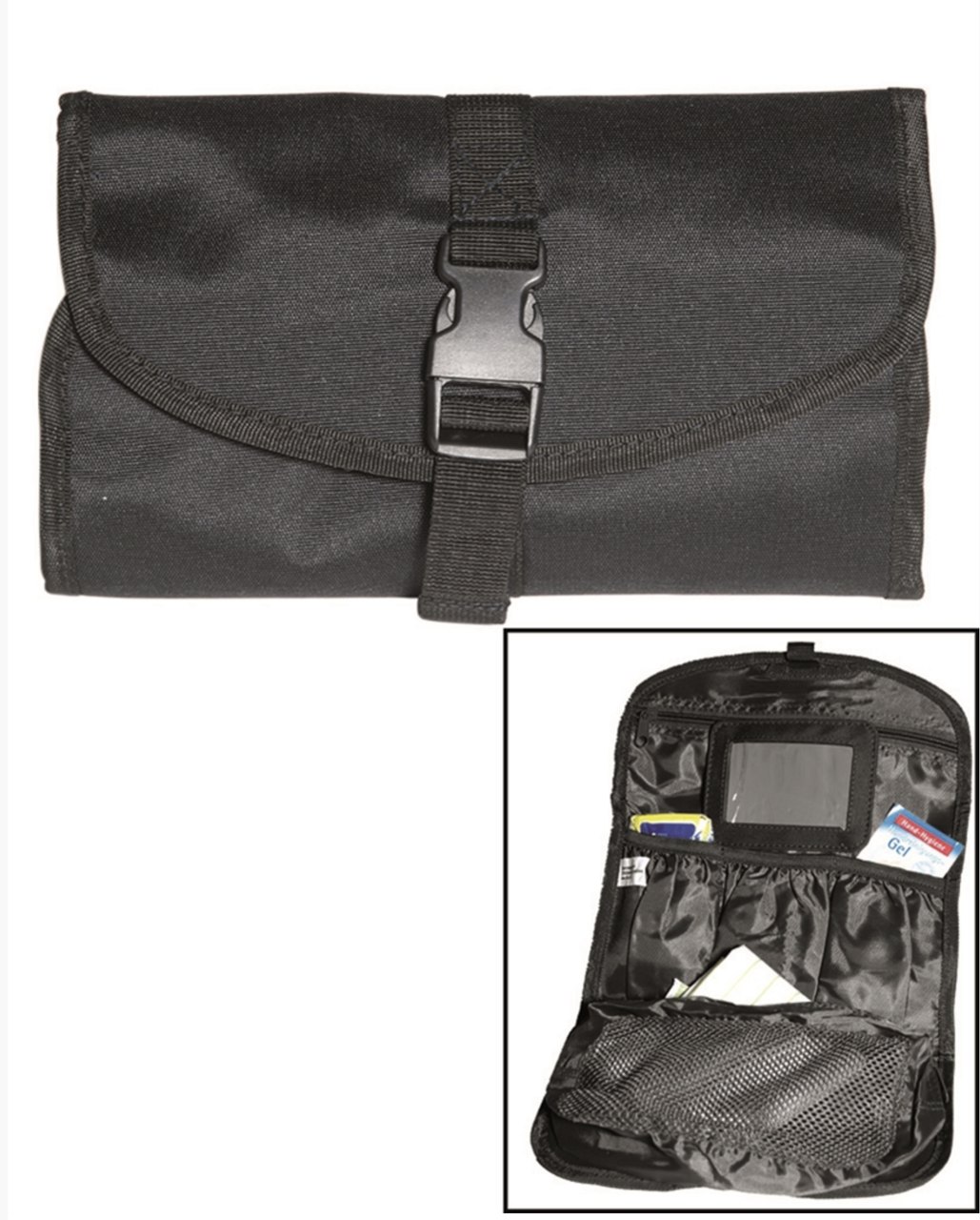 

Сумка для туалетных принадлежностей Несессор армейский черный BRIT.TOILET BAG SCHWARZ MIL-TEC Германия