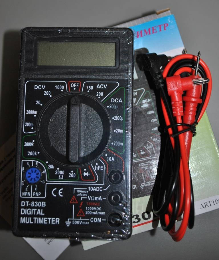 

Цифровой мультиметр DT- 830B тестер мультиметр