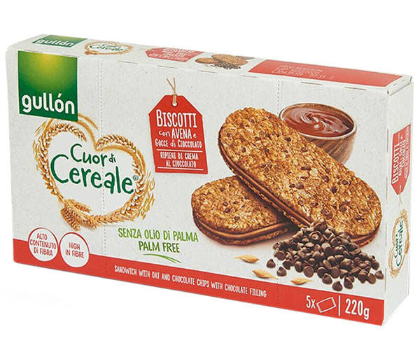 

Печенье GULLON сендвичи CDC овсяные с ореховым кремом 220г