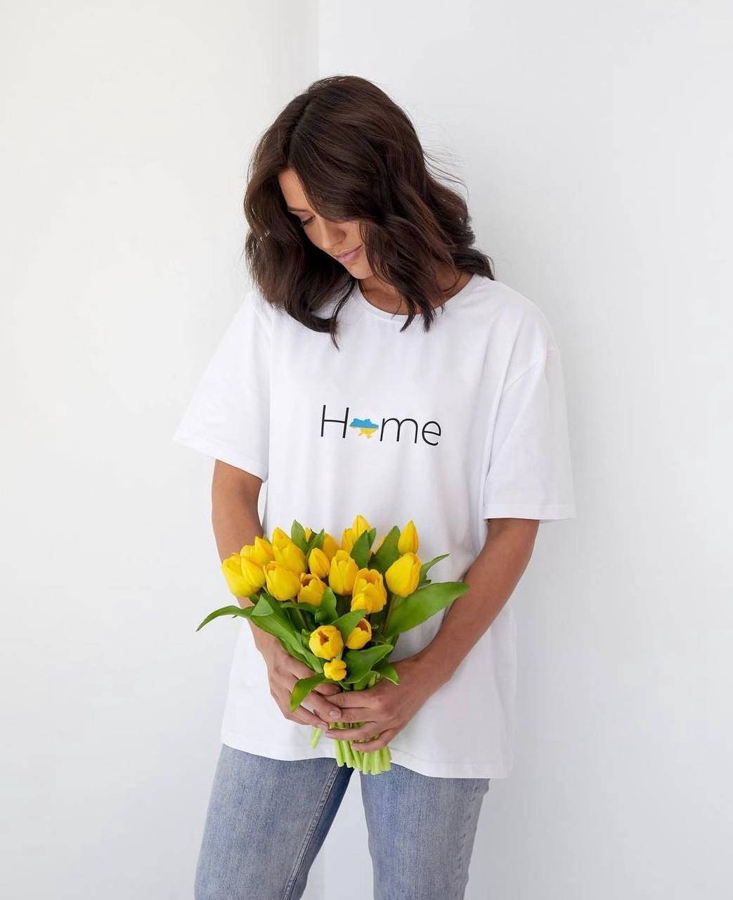 

Женская футболка МИ З УКРАЇНИ "HOME", Белый
