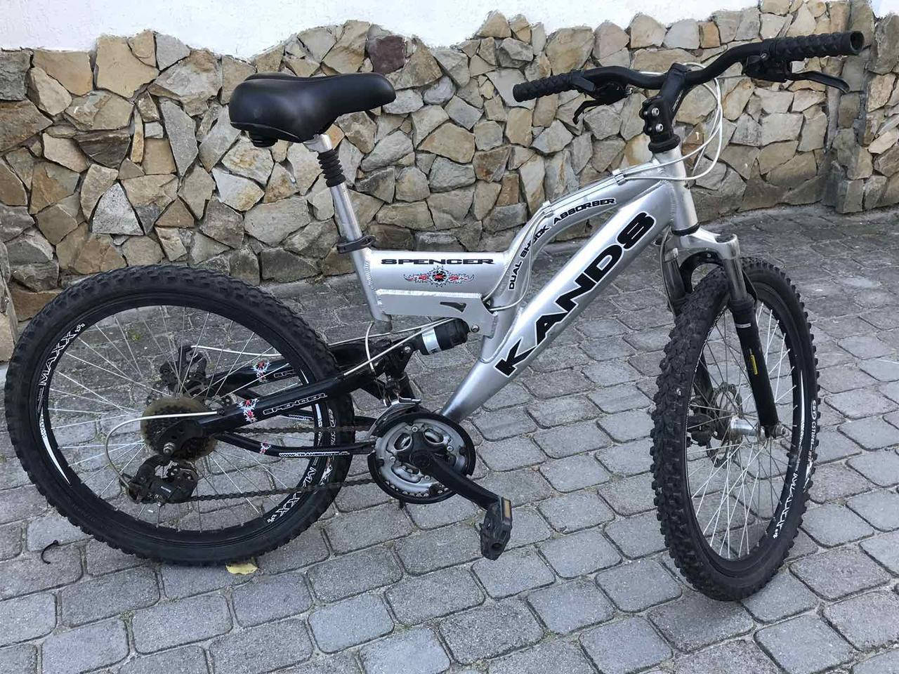 

Велосипед детский б/у Kands 24 х 1.95 Shimano 7 Польша + амортизатор, Серый