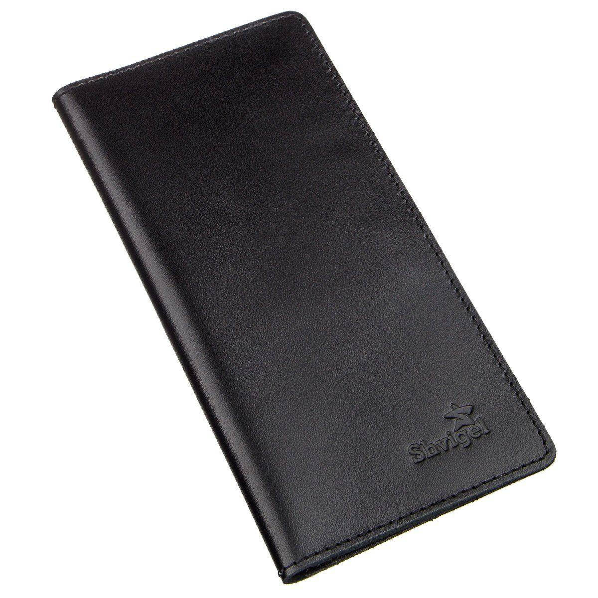 

Вертикальное портмоне SHVIGEL 13991 Черное, Черный