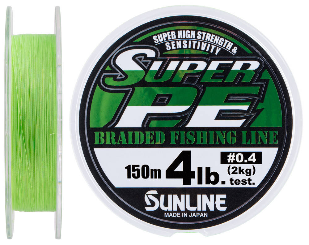 

Шнур Sunline New Super PE 150м (салат.) #0.4/0.104мм 4LB/2кг, Салатовый
