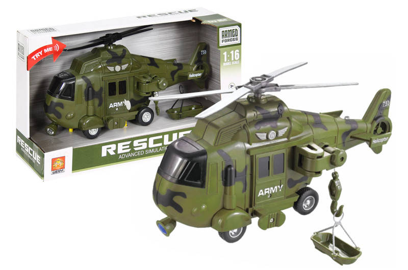 

Вертолет военный инерционный звук, свет, WY751A