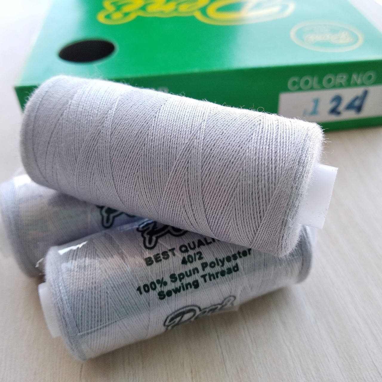 

Нитки Peri №40 котушка 400 ярд, сіра (124), Серый