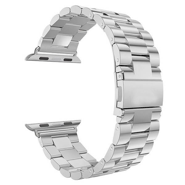 

Ремешки Apple Watch 45/42/44mm металлический браслет серебряный