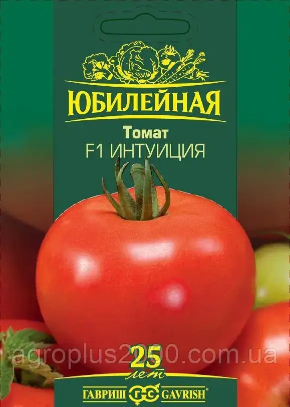 

Семена Томат индетерминантный Интуиция F1 Юбилейная 25 семян Гавриш