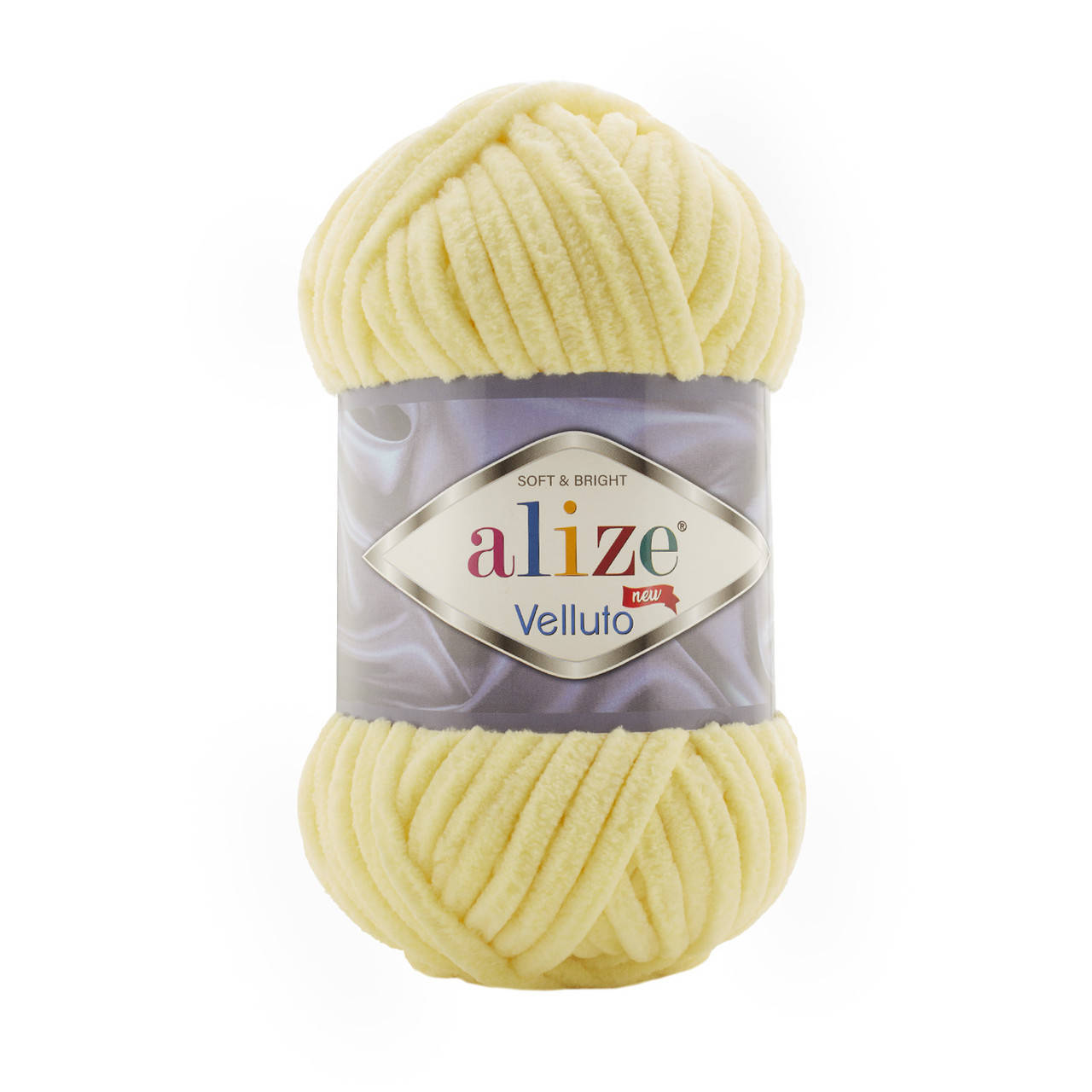 

Пряжа Alize Velluto 13 светло-желтый