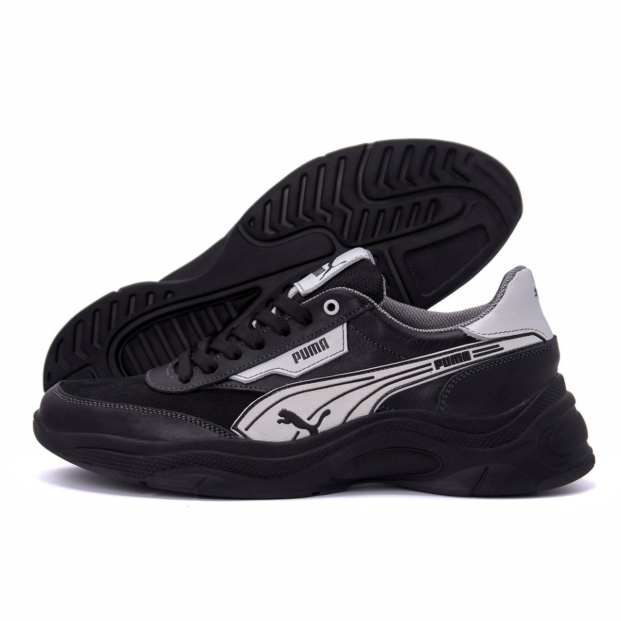 

Мужские кожаные кроссовки Puma Anzarun Black, Черный