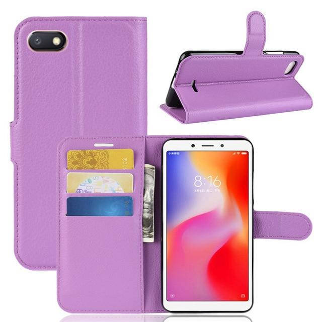 

Чехол IETP для Xiaomi Redmi 6A книжка кожа PU сиреневый