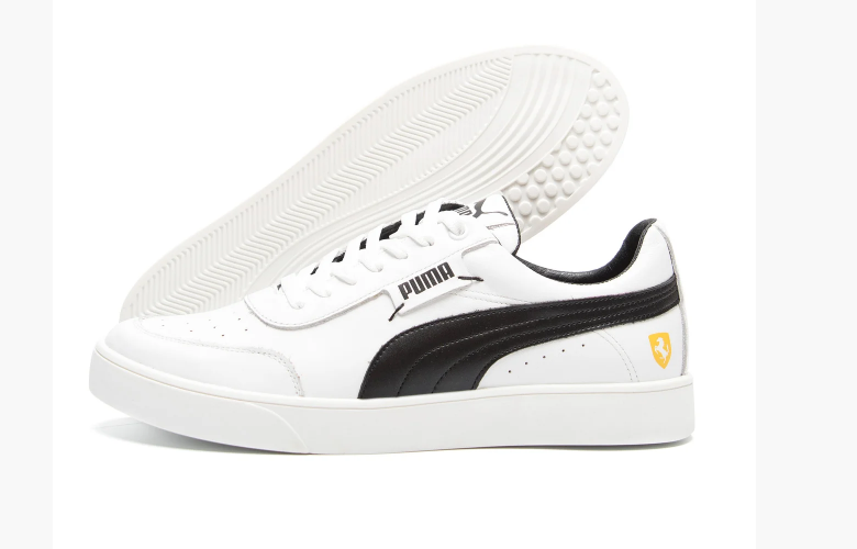 

Мужские кожаные кроссовки Puma Ferrari white белые, Белый