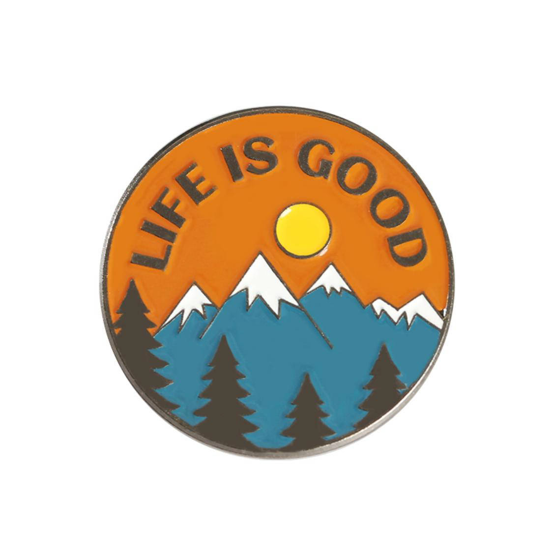 

"Горы Жизнь прекрасна Life is good" значок (пин) металлический
