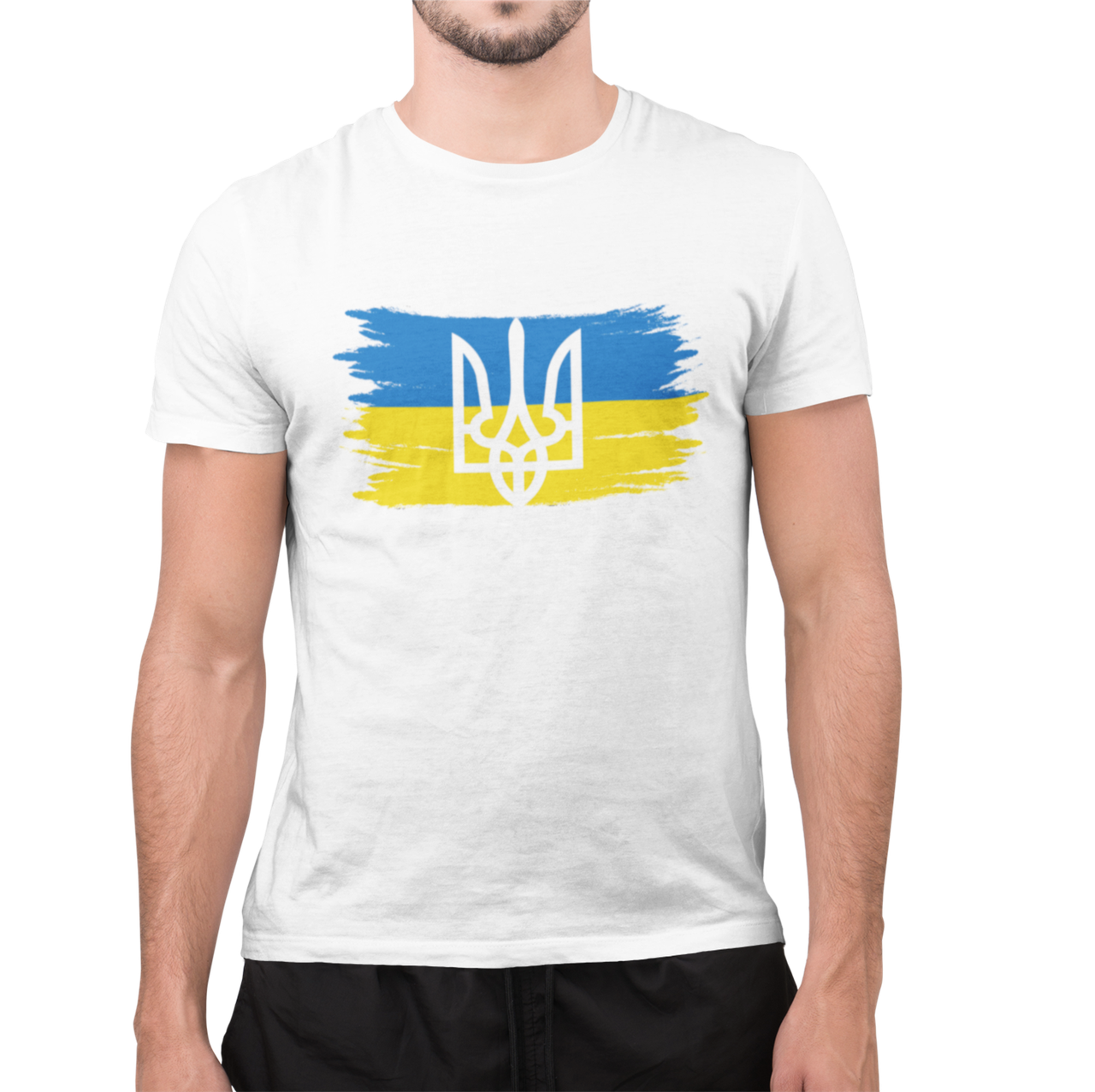 

Футболка Україна Прапор Белый, S