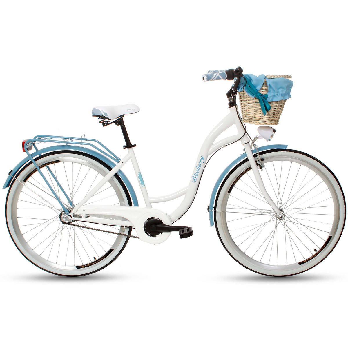 

Велосипед женский городской прогулочный Goetze BLUEBERRY 28 3 передачи, Голубой