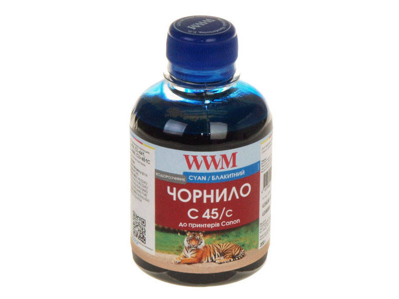 

Чернила WWM для Canon CL-441/CL-446/CLI-451C 200г Cyan Водорастворимые (C45/C)