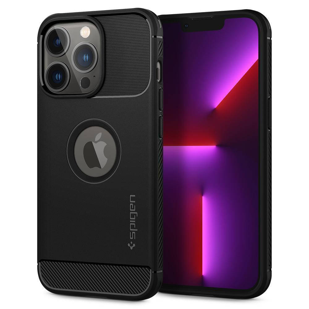 

Чехол Spigen Rugged Armor для iPhone 13 Pro Matte Black (ACS03257), Черный
