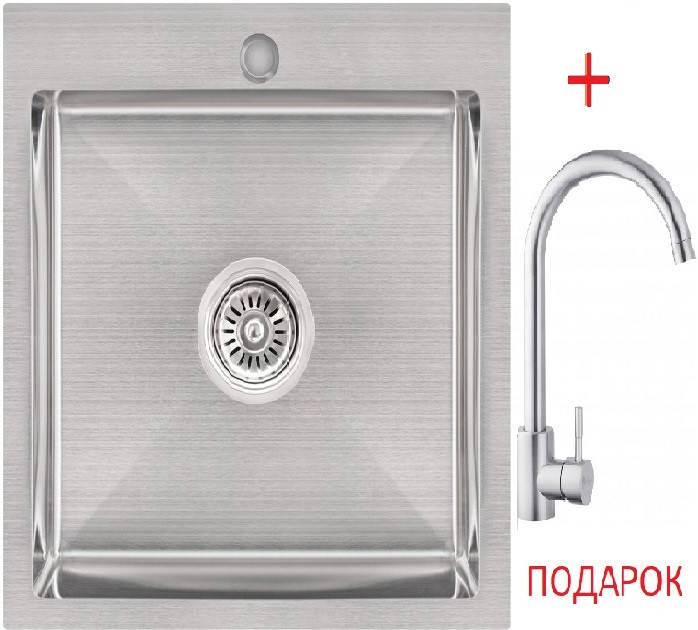 

Кухонная мойка KRONER Gebürstet-5050HM D3.0-1.0