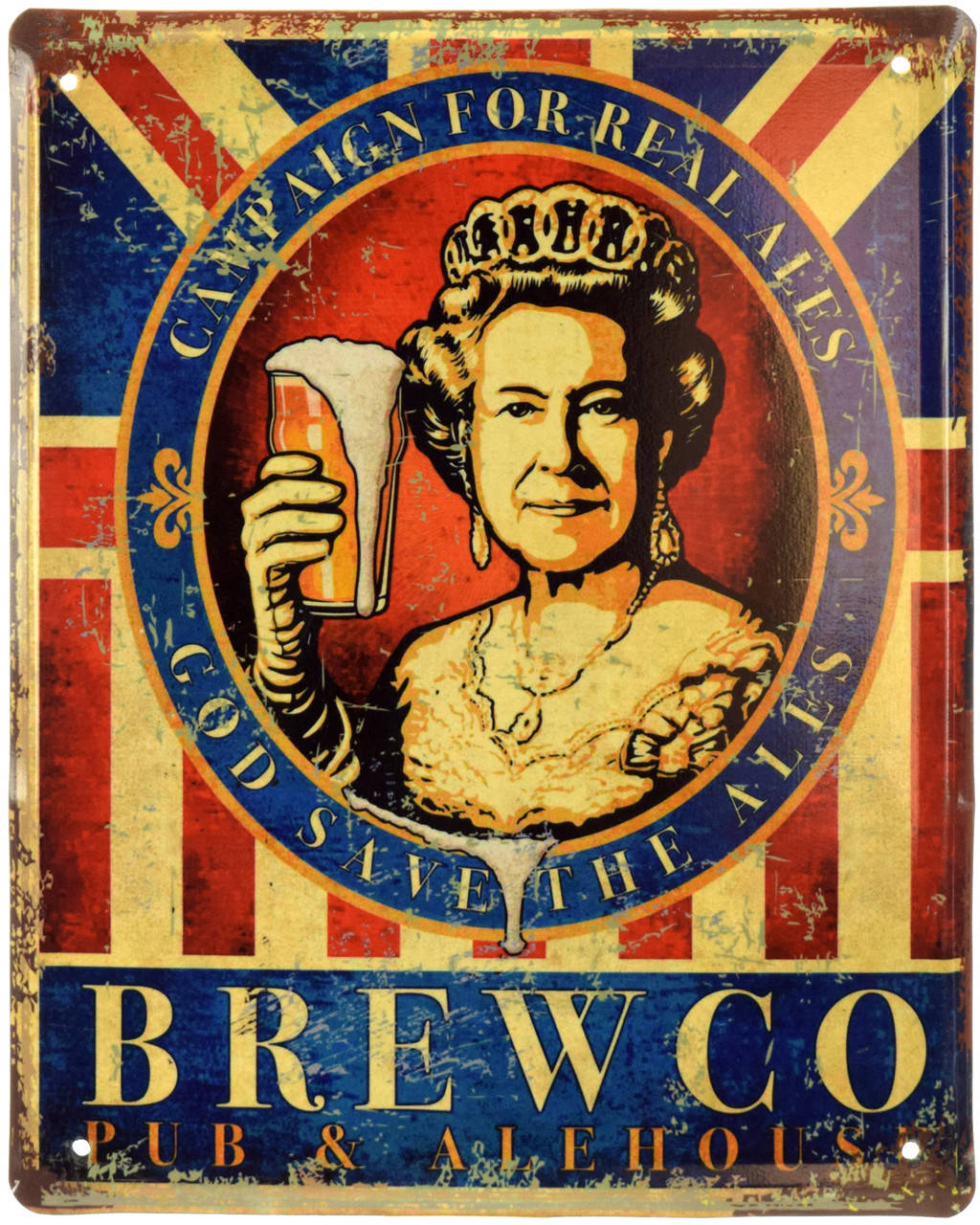 

Металлическая табличка "Brewco (C Елизаветой II)" (ms-001065)