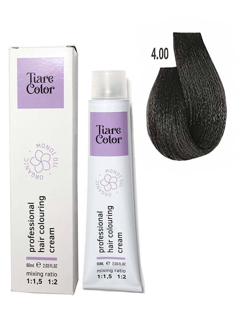 

4.00 Крем-фарба для волосся TIARE COLOR Hair Colouring Cream 60 мл