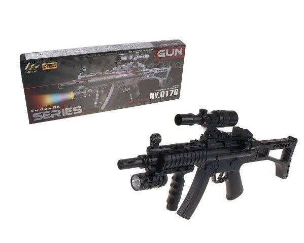 

Детский игрушечный автомат CYMA HY017B с лазерем, Черный