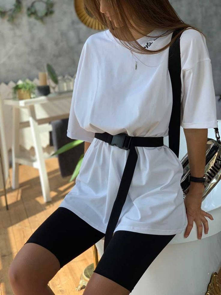 

Футболка OVERSIZE + леггинсы