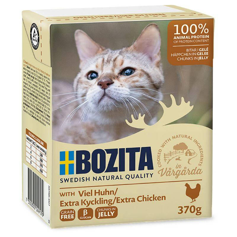 

Bozita (Бозита) корм для котов кусочки в желе с курицей (370г)