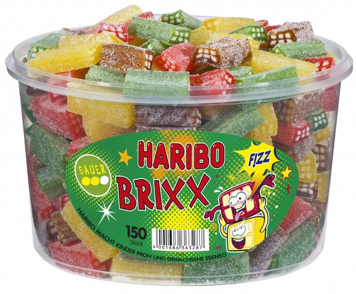 

Желейные конфеты Бриксы Харибо Haribo 1200гр.150 шт.