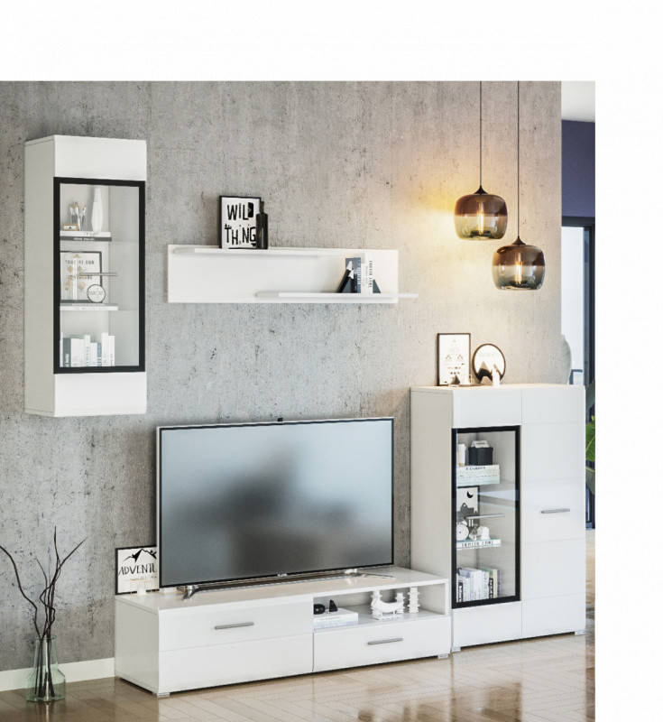 

Гостиная Росси 4 LasCavo 216×144.5×45.5(35) нимфея альба/белый глянец