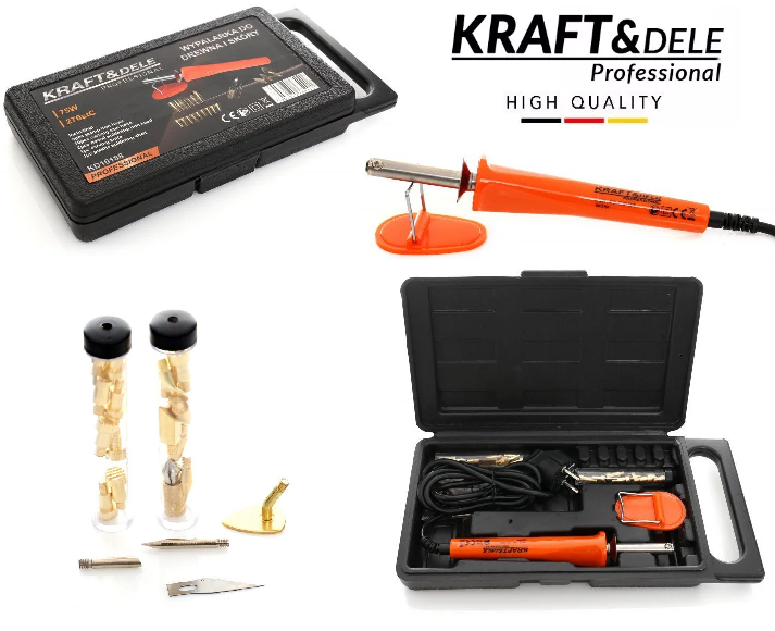 

Выжигатель для дерева и кожи Kraft&Dele (Оригинал) Германия 22 элемента