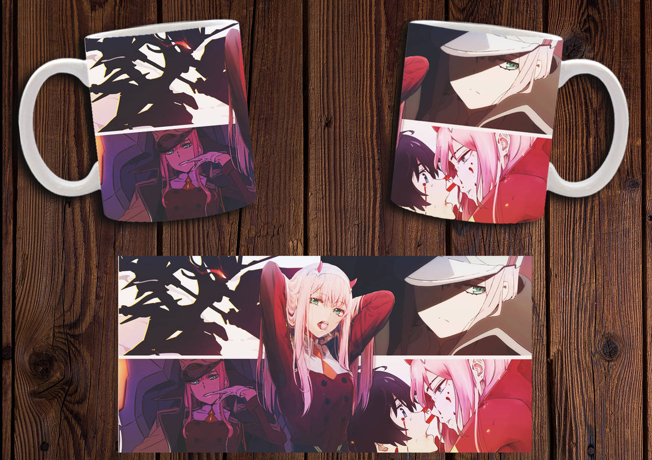 

Чашка "Любимый во Франксе" / Кружка Darling in the Franxx №8, Белый