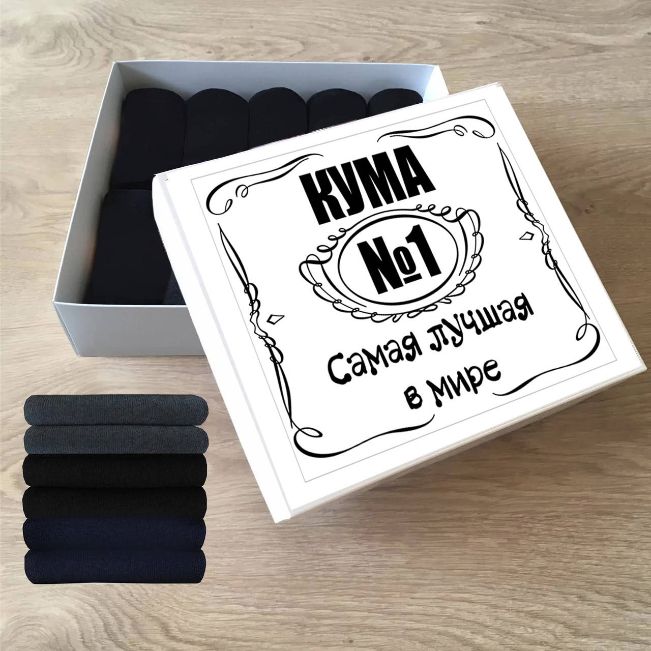 

Подарочный набор женских носков, классика, хлопок асорти, 38-42, 10 пар Кума №1, Разные цвета