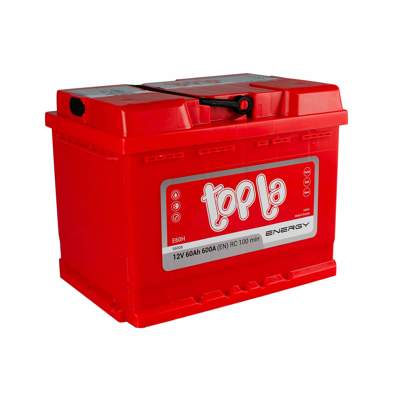 

Аккумулятор автомобильный Topla Energy 6CT-60 АзE (108060)