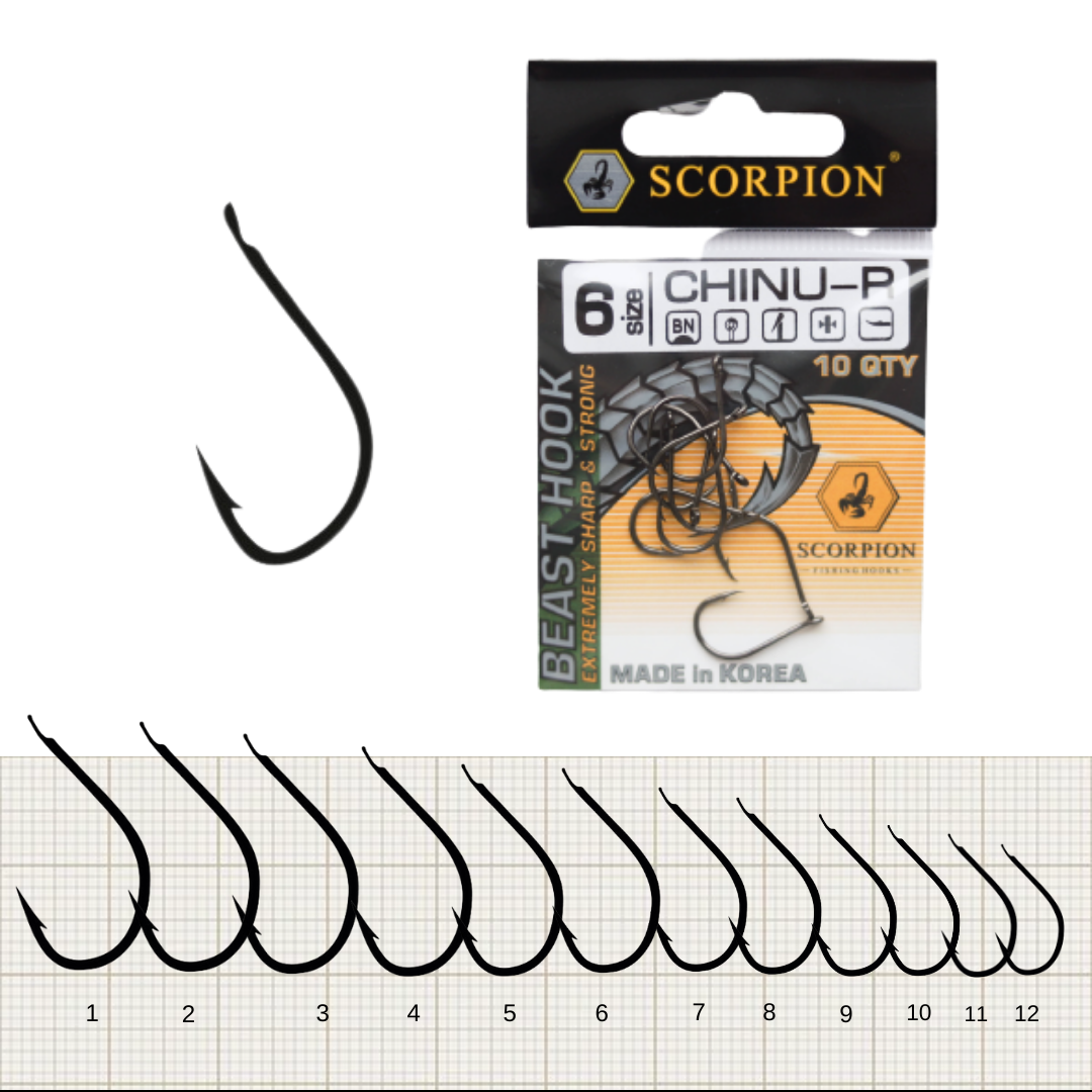 

Гачки Scorpion CHINU-R BN №12 10шт