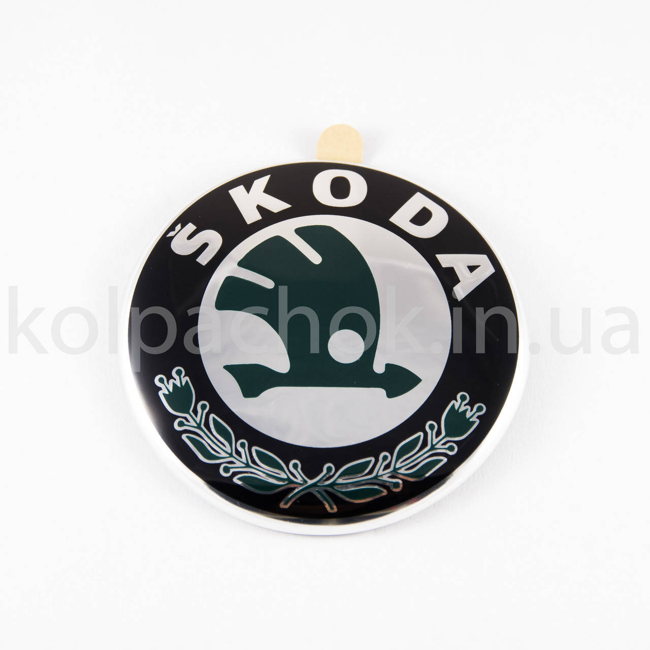 

Эмблема Skoda с зеленым логотипом 6Y9853621 (89мм)