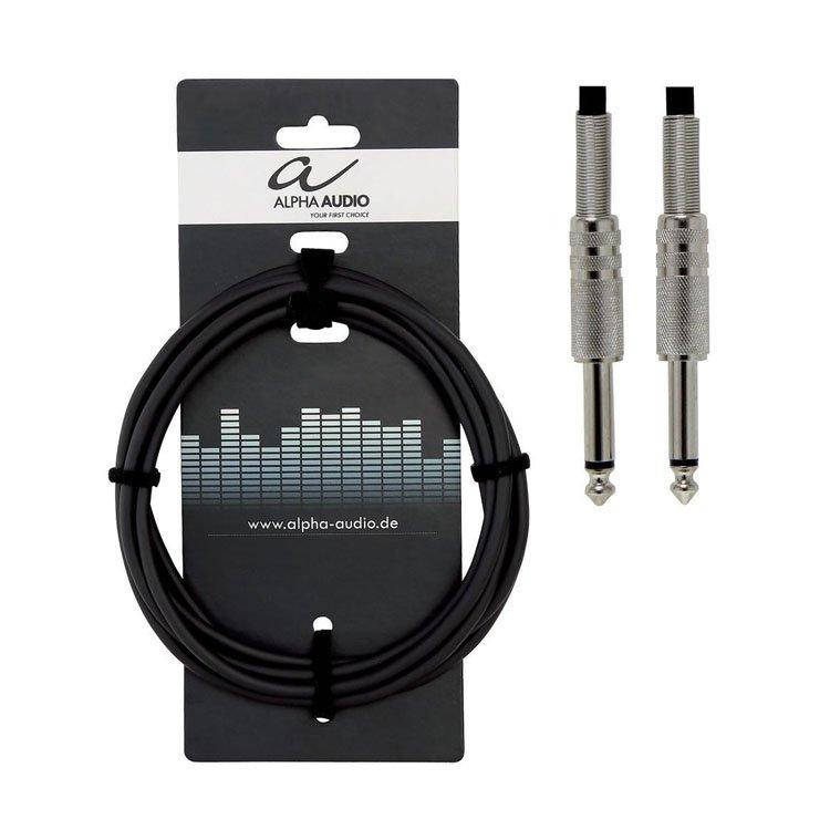 

Кабель (гитарный) инструментальный Alpha Audio mono jack x2 (3м)
