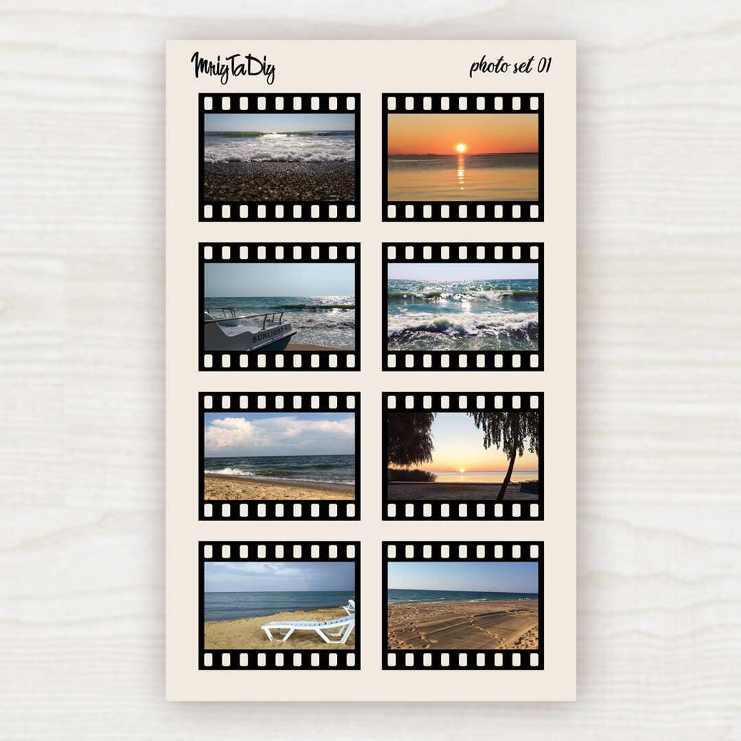 

Сет фотостикеров MriyTaDiy №1 Море 11.5 см х 18.5 см, Желтый