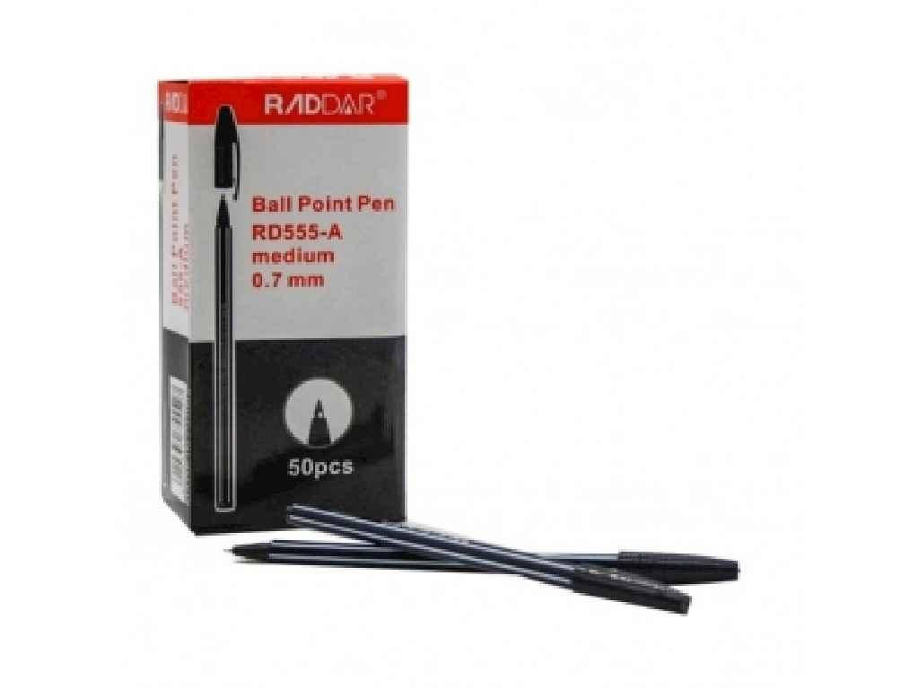 

Ручка кулькова №RD-555-А-2 чорний (50шт) 12865 ТМ КИТАЙ