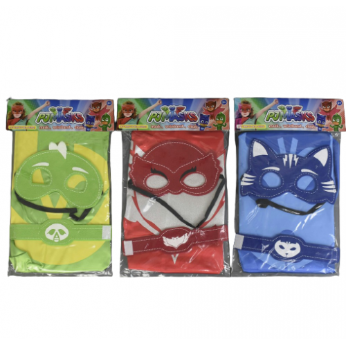 

Набор Гекко герои в масках костюм маска плащ 3вида 5105-1