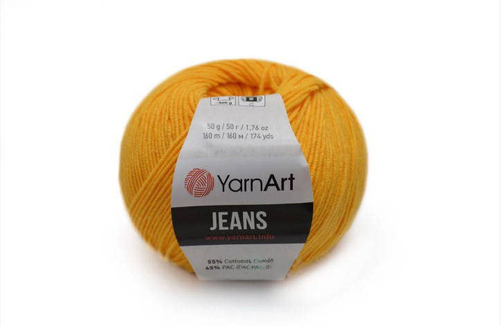 

YarnArt Jeans, Желтый №35