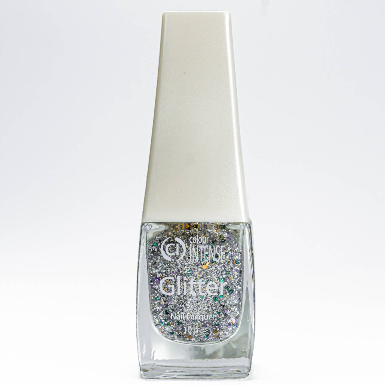 

Лак для ногтей с блестками Colour Intense Glitter 10 мл PL-10 № 301 Фиолетовый № 314 Glitter Snow Зелёный микс